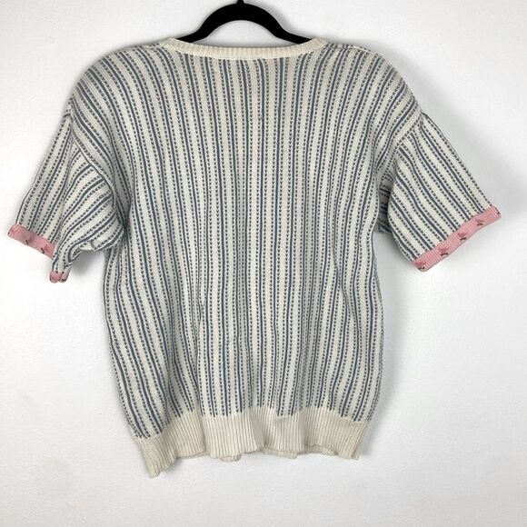 Susan Bristol Striped Sweater with Pastel Accents - Picture 2 of 12